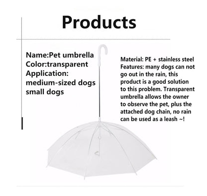 Rainy Day Pet Umbrella Leash